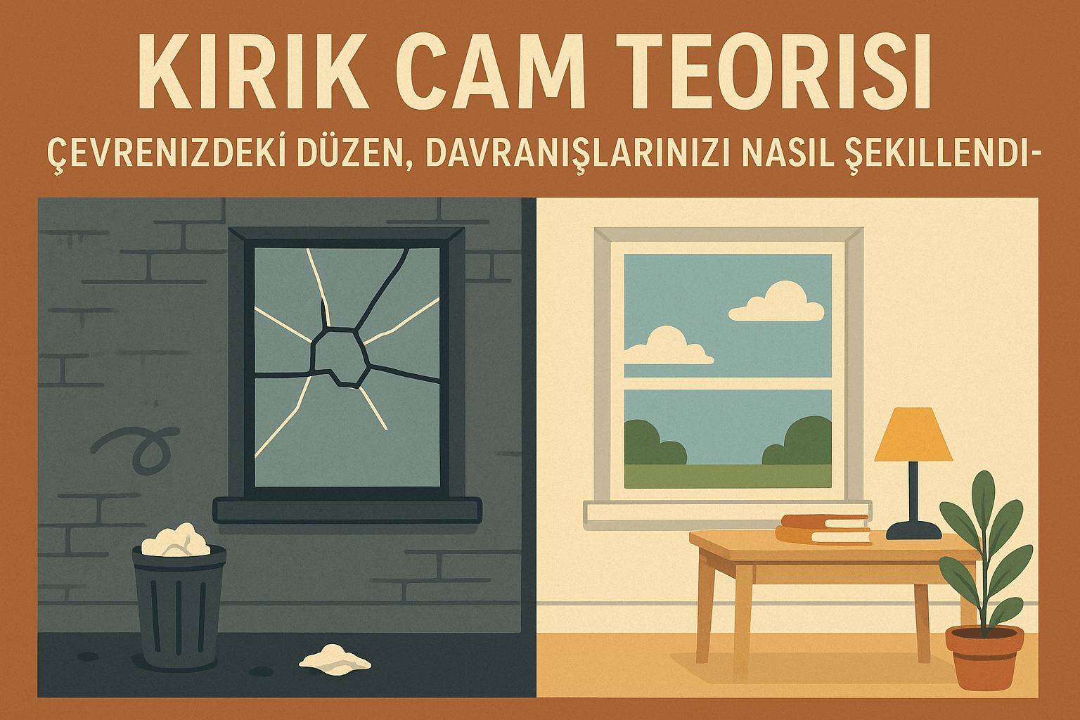 Kırık Cam Teorisi: Çevrenizdeki Düzen, Davranışlarınızı Nasıl Şekillendiriyor?